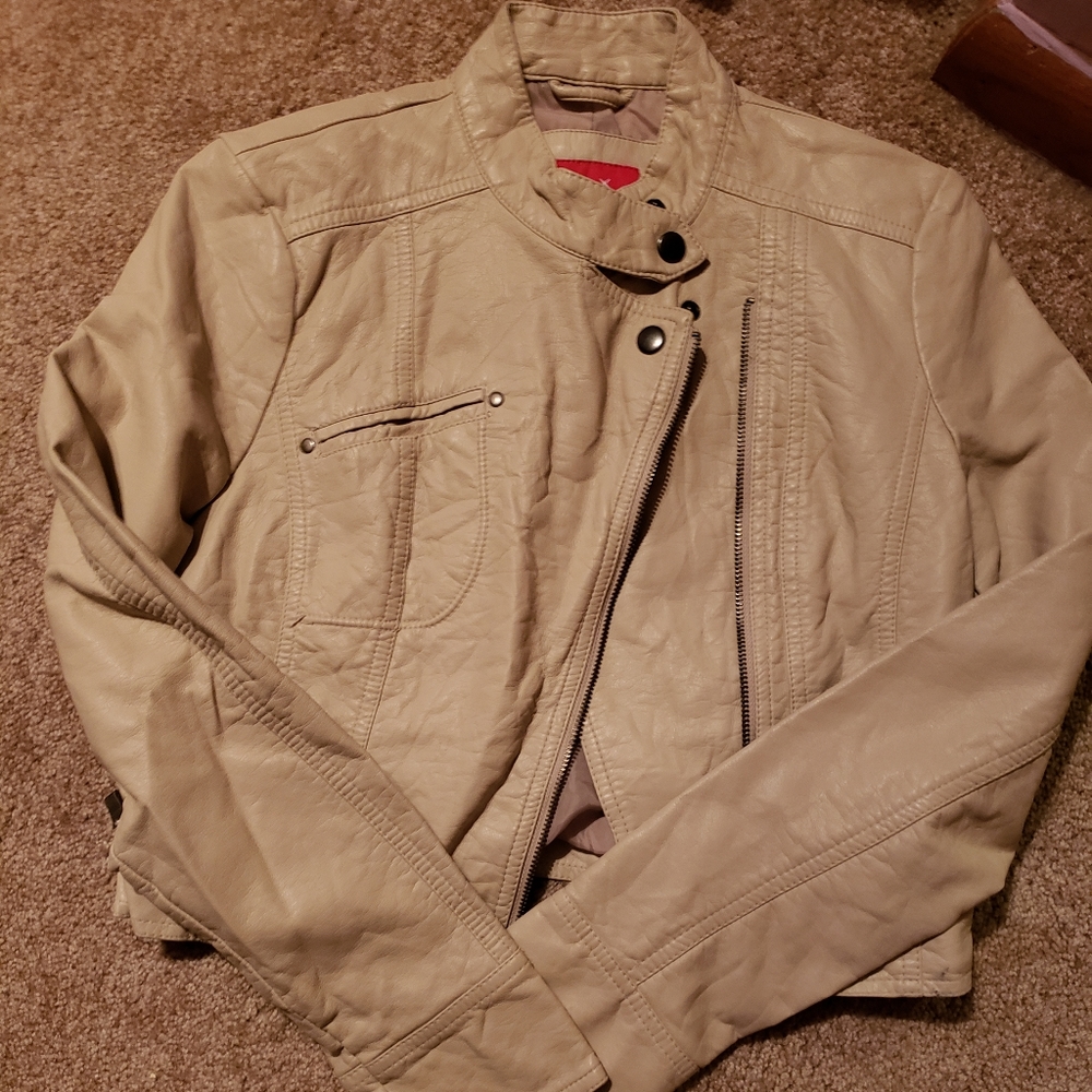 Jacket faux leather